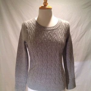 Banana republic silver shimmer sweater